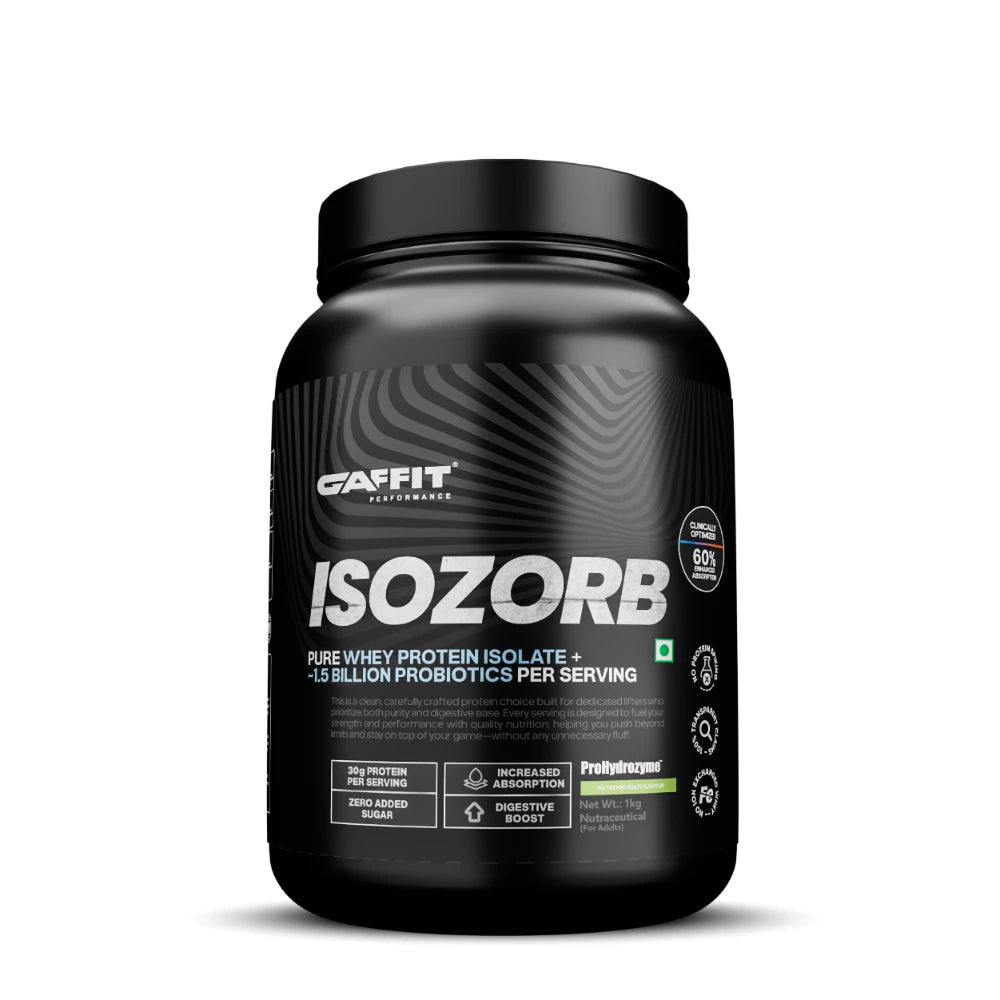 GAFFIT ISOZORB – Pure Whey Protein Isolate with ProHydrozyme® & Probiotics