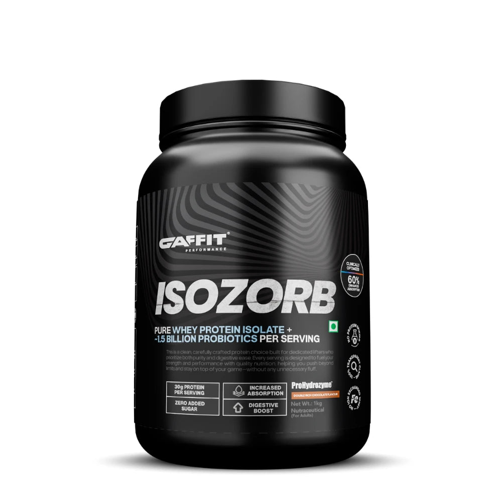 GAFFIT ISOZORB – Pure Whey Protein Isolate with ProHydrozyme® & Probiotics