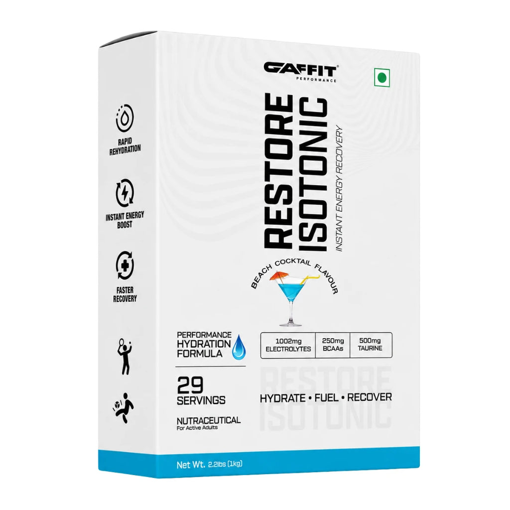 GAFFIT RESTORE ISOTONIC – INSTANT ENERGY & ELECTROLYTE FORMULA