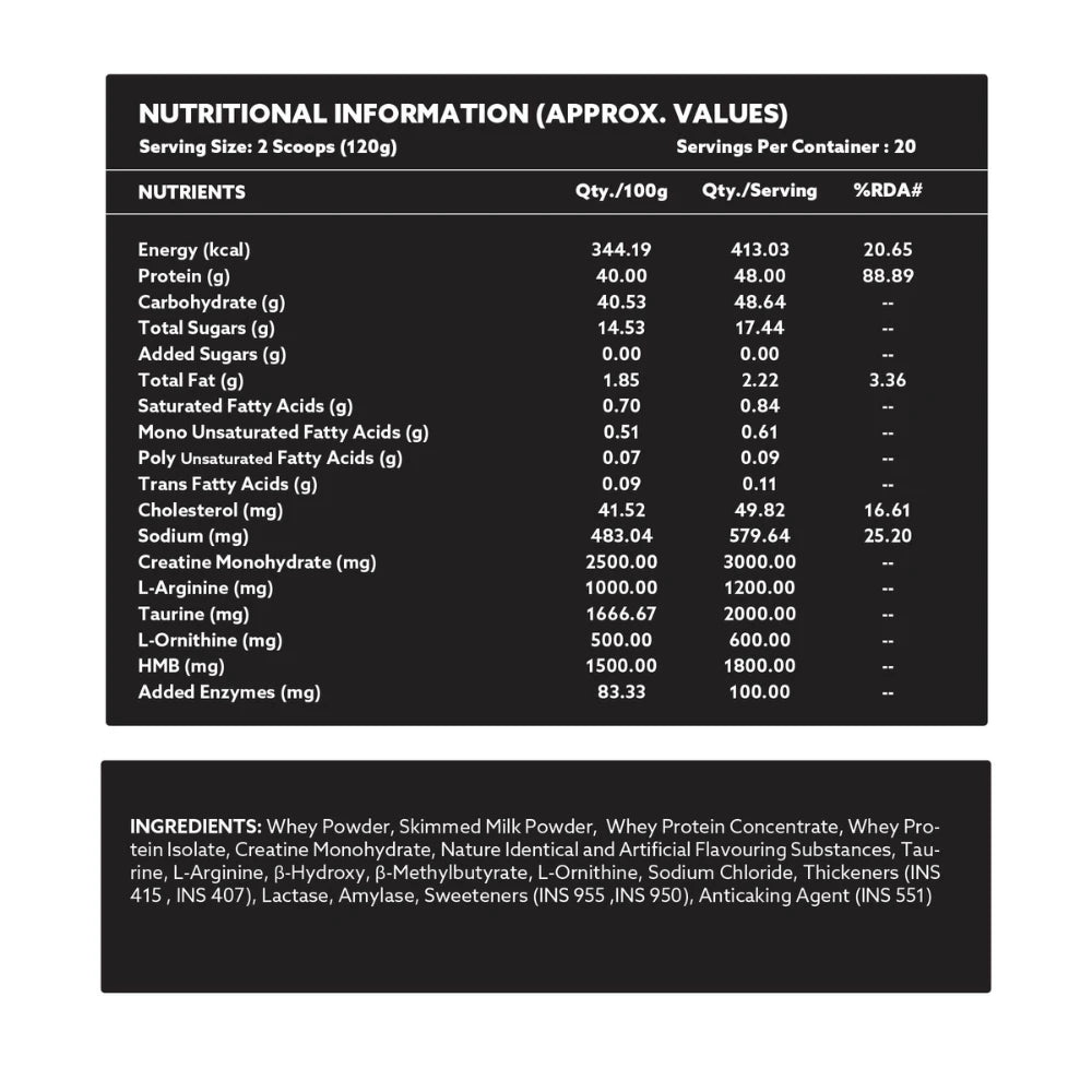 KODIAK – High-Protein Mass Gainer with 48g Protein & Performance Aminos