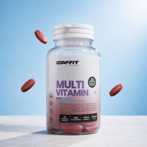 GAFFIT Multi Vitamin – 23 Essential Vitamins & Minerals with 100% RDA Coverage for Daily Vitality