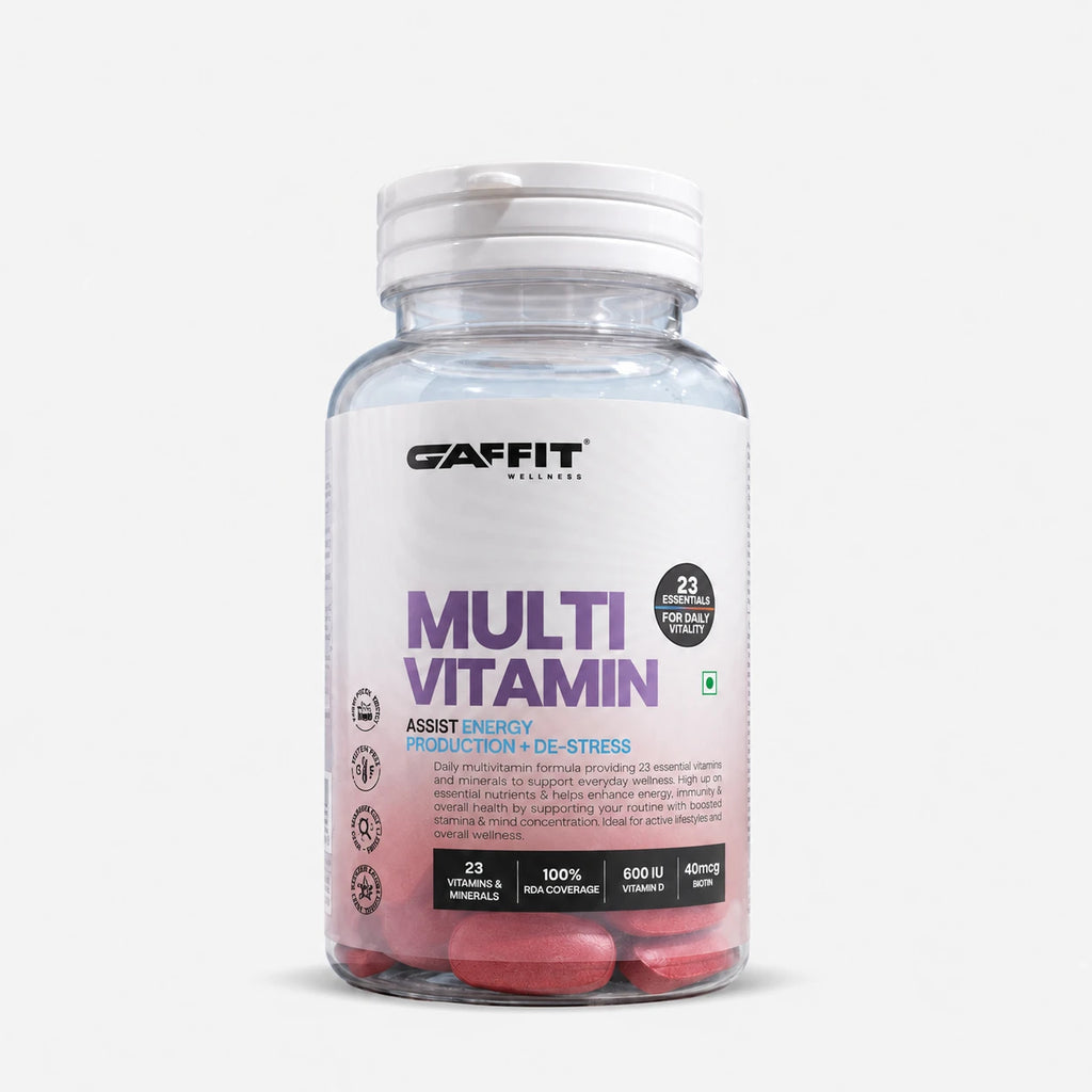 GAFFIT Multi Vitamin – 23 Essential Vitamins & Minerals with 100% RDA Coverage for Daily Vitality
