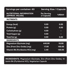 Gaffit_ZMA_Nutritional_Information
