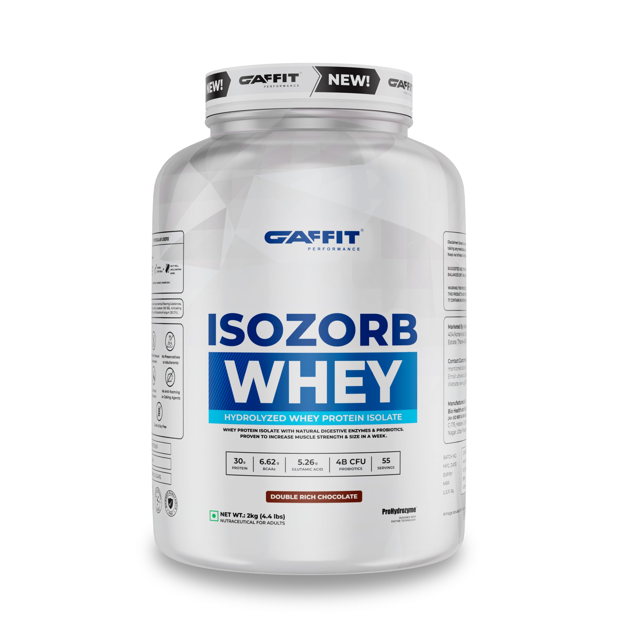 ISOZORB Whey - Ultra-Pure Hydrolyzed Whey Isolate for Lean Muscle & Fast Recovery