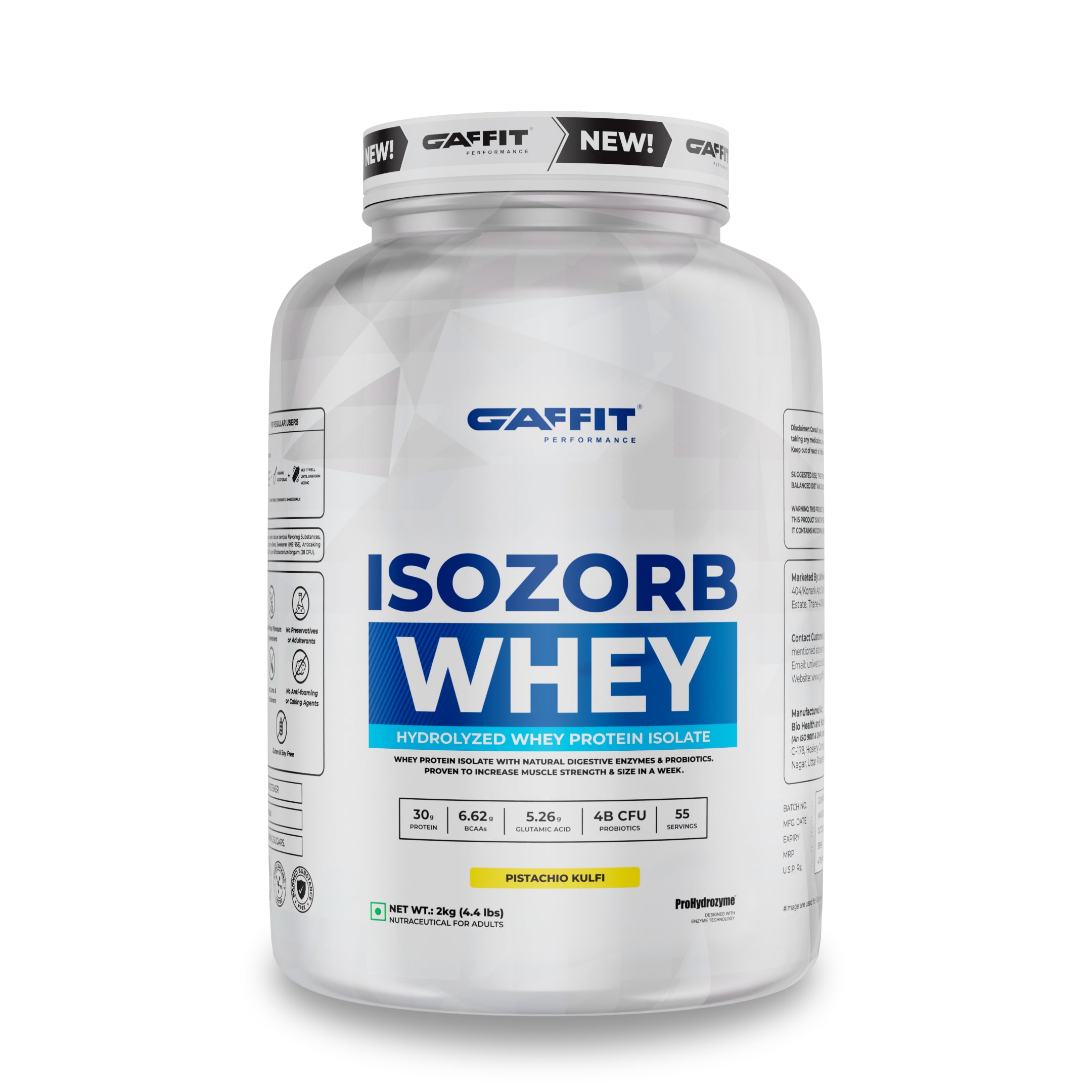 ISOZORB Whey - Ultra-Pure Hydrolyzed Whey Isolate for Lean Muscle & Fast Recovery