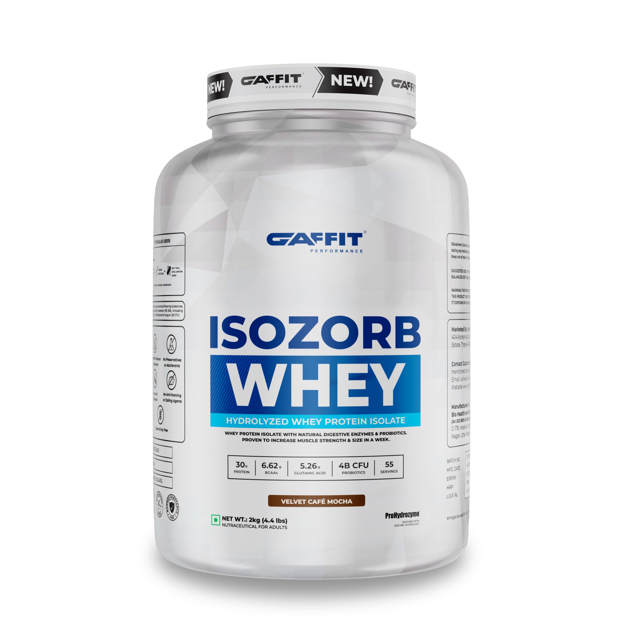 ISOZORB Whey - Ultra-Pure Hydrolyzed Whey Isolate for Lean Muscle & Fast Recovery