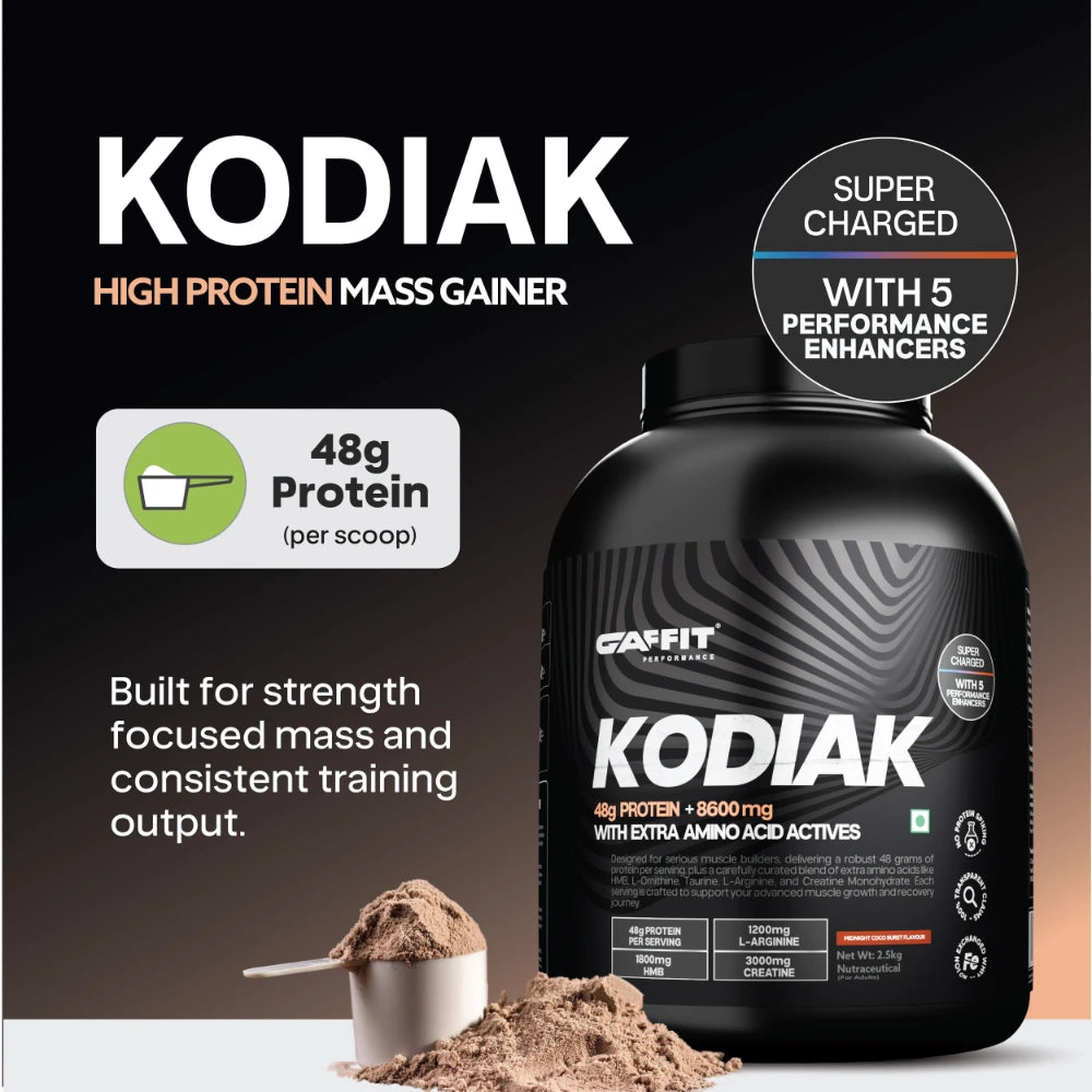 KODIAK – High-Protein Mass Gainer with 48g Protein & Performance Aminos