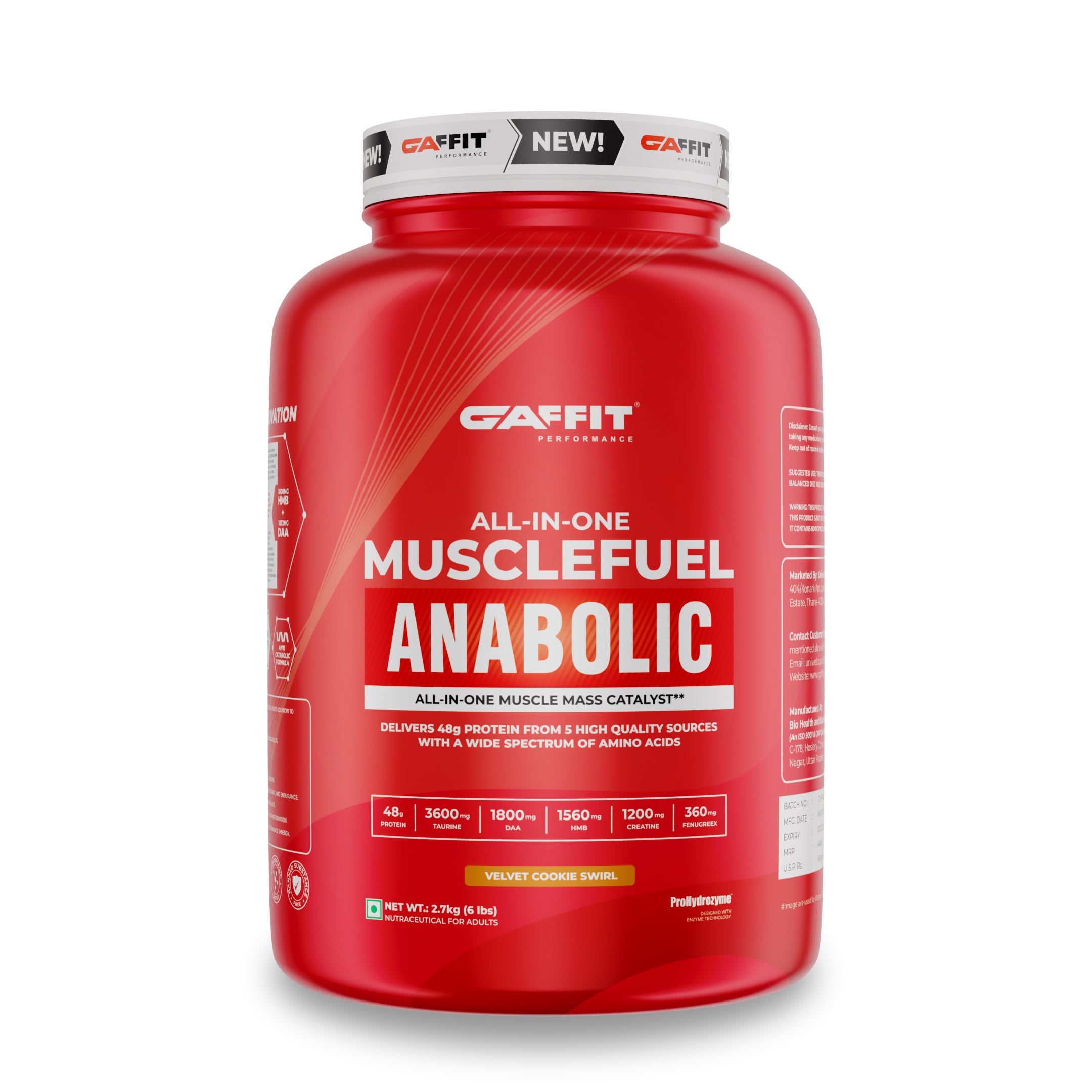 Muscle Fuel Anabolic - Advanced Mass Builder for Size, Strength & Fast Recovery