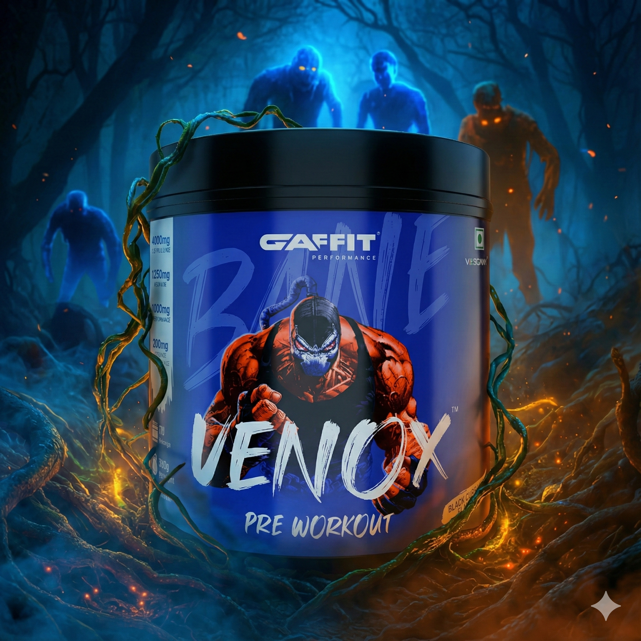 INDIA'S FIRST PRE-WORKOUT WITH VASONIX® BY GAFFIT