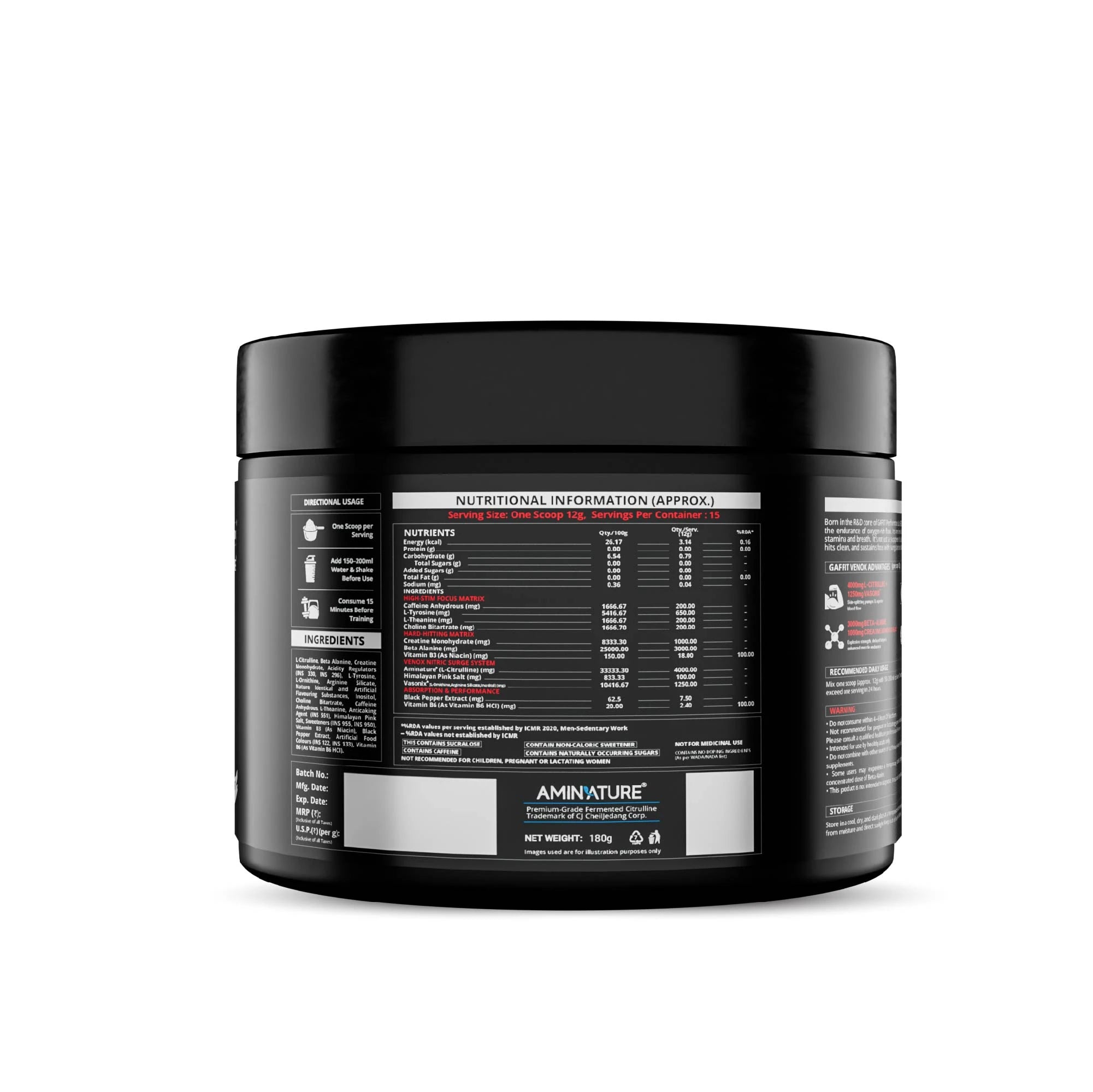 Venox Pre-Workout with Aminature® L-Citrulline & Vasonix®