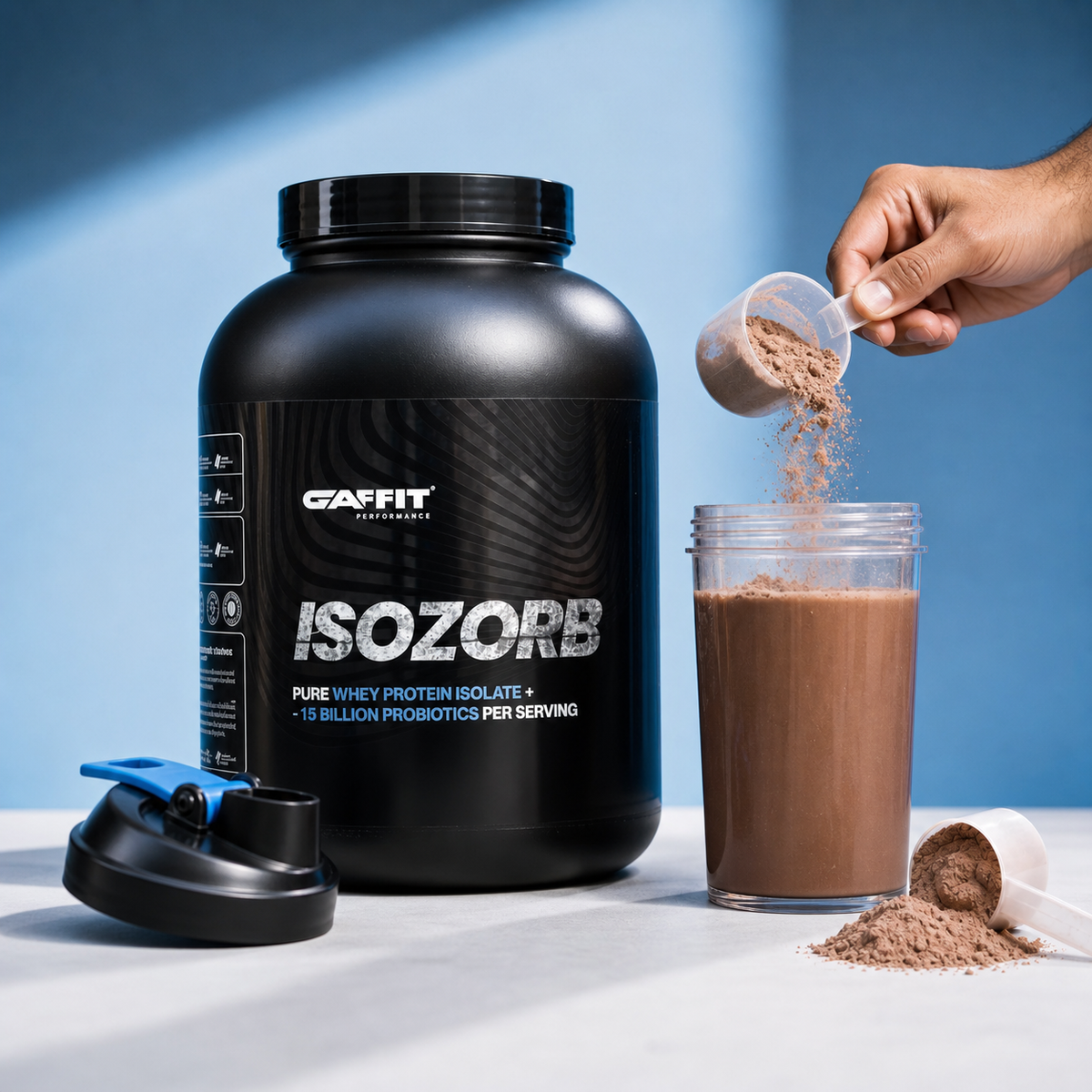 GAFFIT ISOZORB product consumption shot